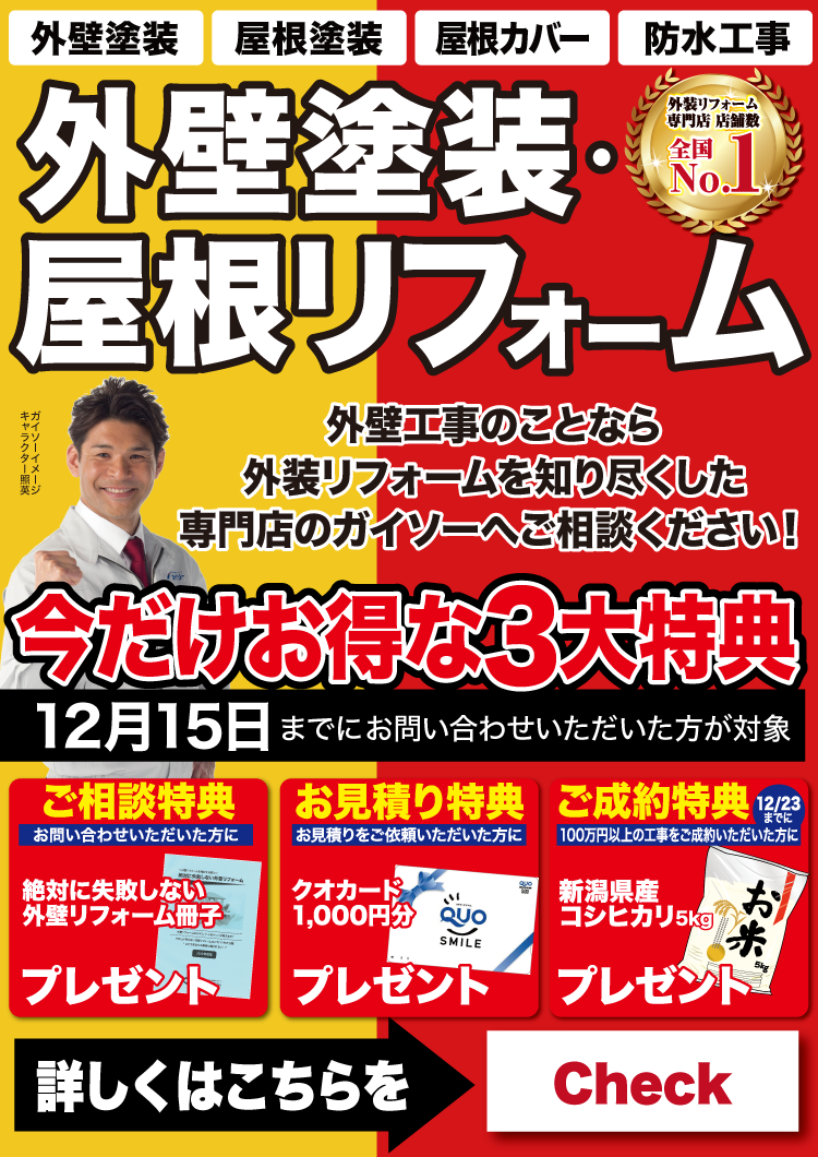 11月　外壁塗装・屋根リフォーム折込チラシ